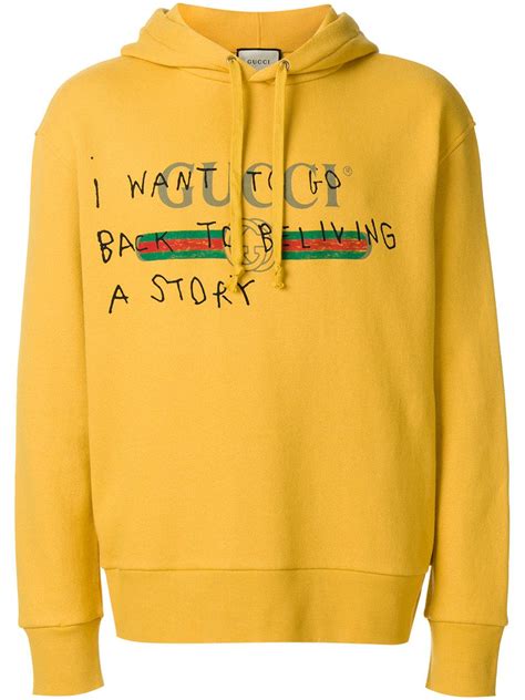 gucci coco capitan yellow hoodie|Gucci Coco Capitán Logo Hoodie In Yellow .